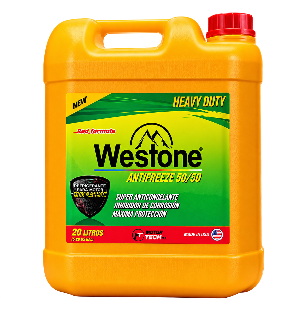Balde Westone Heavy Duty Antifreeze 50/50 Red Formula de 20 litros